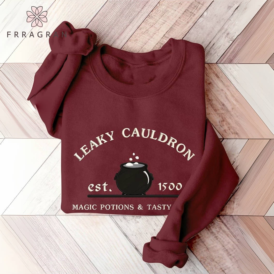 Leaky Cauldron Wizard Book Print Casual Sweatshirt