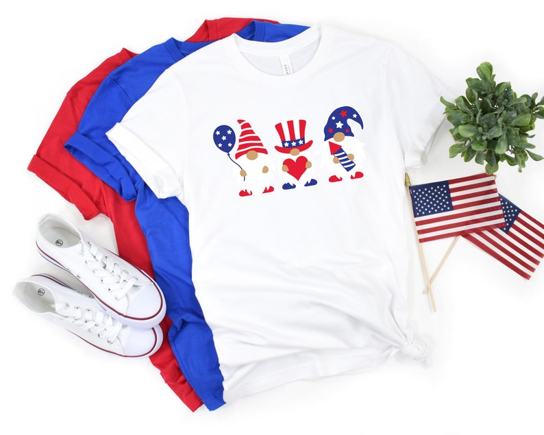 Independence Day Cute Print T-shirt