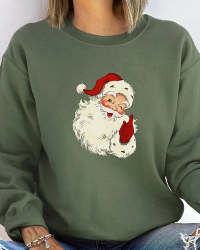 Santa Sweatshirt, Retro Santa Sweatshirt