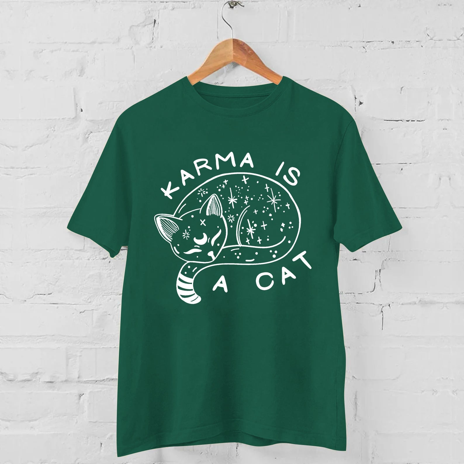 Karma Is A Cat Casual T-shirt
