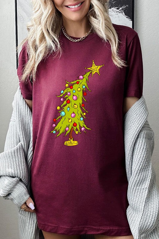 Trendy Christmas Tree T-shirt